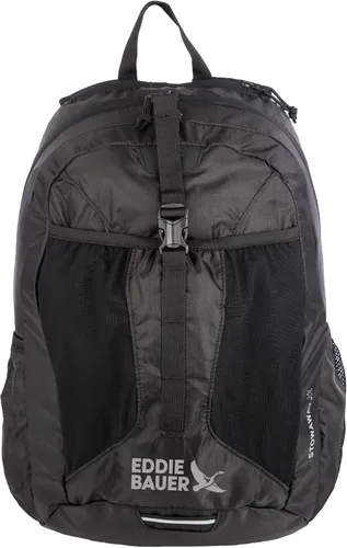 Vista 34 de Eddie Bauer Stowaway Mochila Empacable Viaje Exterior Ligera Plegable Duradera Poliéster Ripstop 30L - Cereza Negra