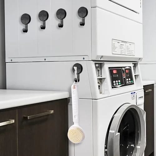 Vista 6 de Ganchos magnéticos, colgador magnético confiable resistente para superficies y puertas de metal (paquete de 4)