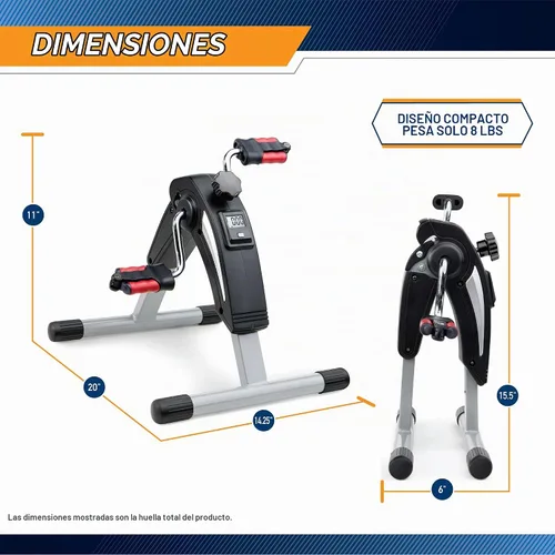 Vista 2 de MARCYMarcy Magnetic Resistance Folding Exercise Bike with Transport Wheels - NS-653