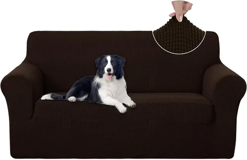 Vista 58 de U-NICE HOME Funda para sofá biplaza elástica, cubierta para sofá, funda para sillón, protector de muebles para sofá con 2 cojines, funda para sofá