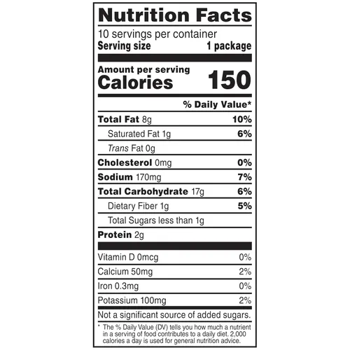 Vista 2 de Frito-Lay Doritos - Bolsas de queso Nacho Chips de tortilla, 1 oz, 10