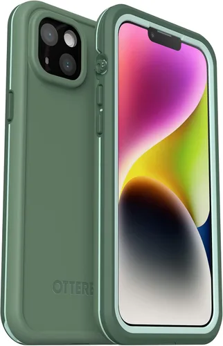 Vista 6 de OtterBox FRē Series - Funda impermeable con MagSafe (diseñada por LifeProof) para iPhone 14, color negro