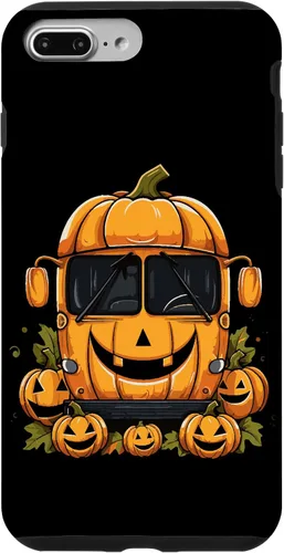 Vista 12 de iPhone 16 School Bus Pumpkin Halloween Driver Pumpkins Ride Spooky Fun Case
