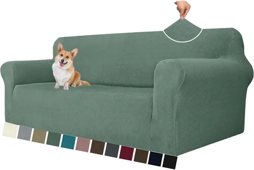Vista 28 de MAXIJIN Funda elástica para silla con brazos, 1 pieza para sofá o silla de estar, funda antideslizante (31-46 pulgadas), protector de muebles que se