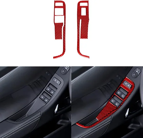 Vista 11 de Adhesivo de fibra de carbono suave de fibra de carbono para puerta interior de automóvil, botón de elevación, cubierta del interruptor, accesorios