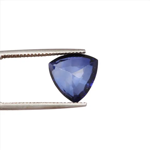 Vista 3 de GEMHUB Piedra preciosa de zafiro azul de corte elegante, piedra preciosa de zafiro azul para la fabricación de joyas, Gema, zafiro azul