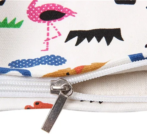 Vista 2 de Caixia - Bolsa de la compra de lona con estampado de animales felices