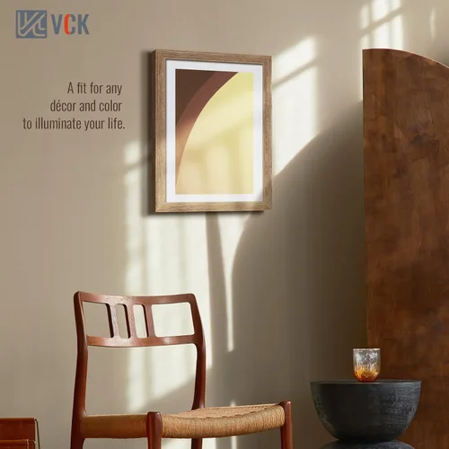 Vista 302 de VCK Marcos para póster de madera maciza de 22.375 x 34 pulgadas, marco de fotos A1 negro con montaje en pared, paquete de 3