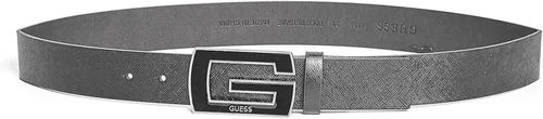 Vista 2 de GUESS Factory Cinturón Saffiano G hebilla para hombre