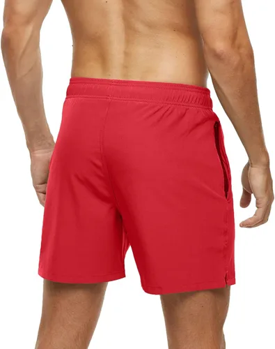 Vista 4 de Traje de baño para hombre, para gimnasio, atletismo, entrenamiento, correr, deportes, golf, descanso, ropa casual de verano y playa