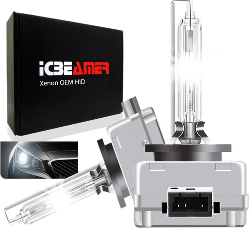 Vista 11 de ICBEAMER 10000K D1R D1C D1S Xenon HID Reemplazo directo Reemplazar bombillas de luz baja para faros delanteros de fábrica OEM [Color: azul]