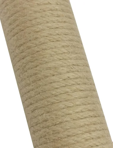 Vista 8 de Poste rascador de madera natural de 24 pulgadas para rascador de gato, pieza de repuesto para rascador de escalada en torre, grande, 3.54 pulgadas