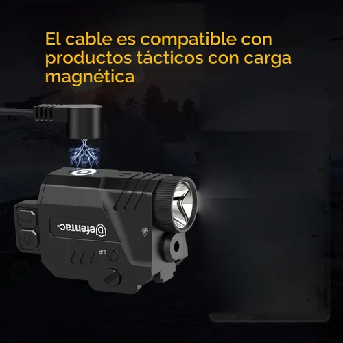 Vista 3 de Cable de carga magnético USB DEFENTAC