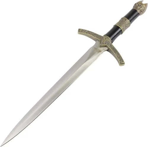 Vista 2 de Cuchillo de daga romana de espada corta medieval medieval de 12 pulgadas con vaina