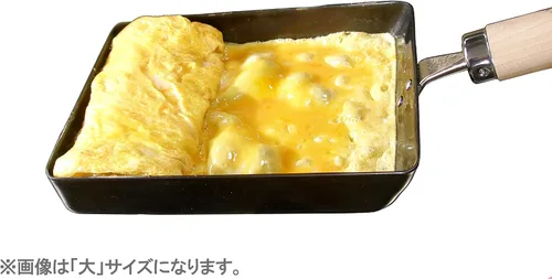 Vista 9 de Riverlight Kyoku Japan J1611 - Sartén de hierro para huevos, extra pequeña, nitruro de hierro, compatible con IH, resistente a la corrosión