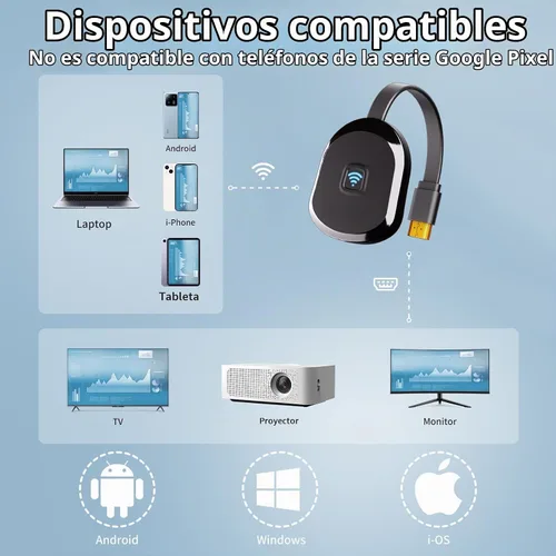 Vista 3 de HRpart Adaptador de pantalla inalámbrico 4K para TV, duplicación