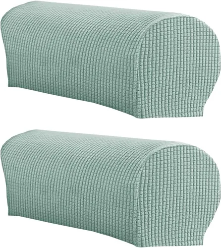 Vista 12 de LINGXIYA Juego de 2 fundas para reposabrazos de sofá, funda elástica suave para sillas, sofás reclinables, fundas protectoras para reposabrazos