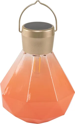 Vista 6 de Allsop Luz de gemas – LED solar para exteriores – Vidrio soplado a mano – Impermeable con marco fácil de colgar (leche)