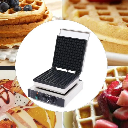 Vista 7 de Máquina de gofres antiadherente, gofres esponjosos estilo restaurante en menos de 5 minutos, fácil de limpiar y limpiar, máquina para hacer gofres