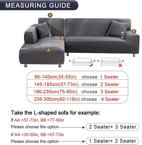 Vista 5 de IMYOGI Fundas elásticas para sofá de alta elasticidad, elegante funda de sofá de color sólido con parte inferior elástica, protector de muebles