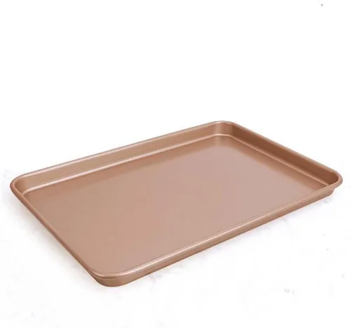 Vista 2 de CAN_Deal Bandeja antiadherente para hornear de 13 pulgadas, ideal para hacer galletas, asar, turrón