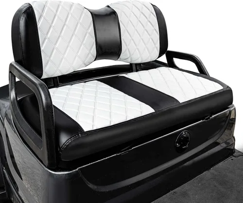 Vista 13 de NOKINS Juego de Fundas de Asiento de Diamante para Carrito de Golf, Compatible con Yamaha Drive/Drive 2 Asiento Frontal Estándar OEM, Funda