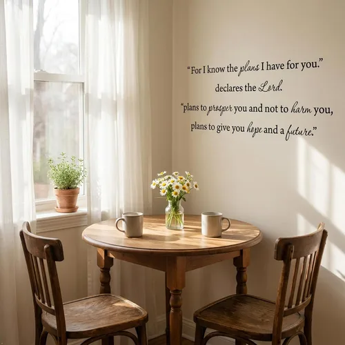 Vista 5 de Decalgeek vinilo de pared con frases inspiradoras (22,5 x 20,3 cm) color negro