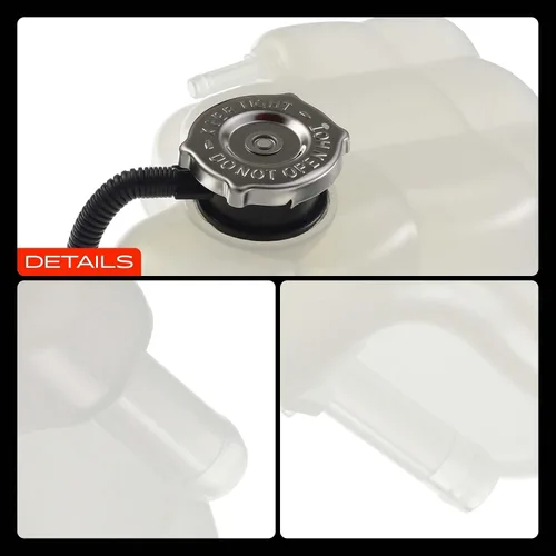 Vista 9 de A-Premium Tanque de depósito de refrigerante del motor presurizado delantero con tapa y tubo compatible con Dodge 2009-2010 Journey 2.4L 3.5L