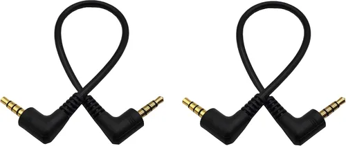 Vista 3 de DC 0.138 in 3Pole macho a macho DC Audio estéreo 3 polos Cable de extensión en ángulo de 90 grados para teléfonos, portátiles, MP3, mesa PC y más