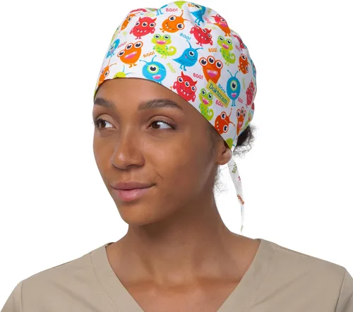 Vista 18 de Print Scrub Caps - Sombrero perfecto para enfermeras, médicos y EMTs..