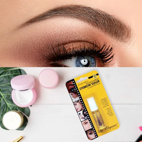 Vista 7 de Lip Elegance Sellador de cejas – Gel transparente impermeable para cejas para una sujeción extrema, 0.17 onzas (paquete de 2)