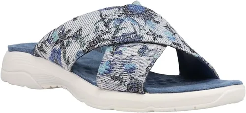 Vista 2 de Easy Spirit Womens Taite Graphic Slide Athletic Sandals Casual - Blue