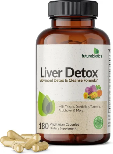 Vista 8 de Futurebiotics La fórmula avanzada de desintoxicación y limpieza del hígado apoya la función hepática saludable con cardo mariano, extracto de diente