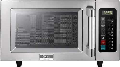 Vista 9 de Midea Equipment 1025F0A - Horno de microondas comercial para encimera con dial, 1000 W, acero inoxidable, 0.9 pies cúbicos