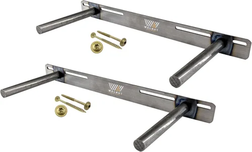 Vista 13 de Par de resistentes soportes de 2" para repisa flotante HECHO EN EE.UU.