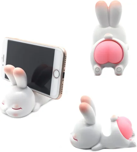 Vista 9 de Cute Animal Deer Cell Phone Stand Holder, Small Desk Phone Stand Mount for iPhone Android Samsung Galaxy Note