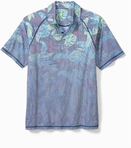 Vista 6 de Tommy Bahama IsandZone Boardwalk - Polo de manga corta con elástico, UPF 30 para hombre