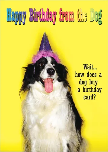 Vista 22 de Glory To Dog Ah Wooo Tarjeta de cumpleaños feliz con tarjeta de felicitación y sobre para envío
