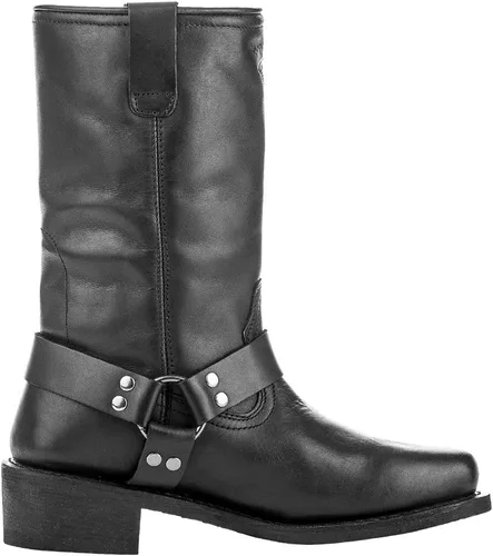Vista 3 de Highway 21 Botas Spark, botas protectoras de cuero para motocicleta para hombres y mujeres, ropa para todo tipo de clima para conducción resistente