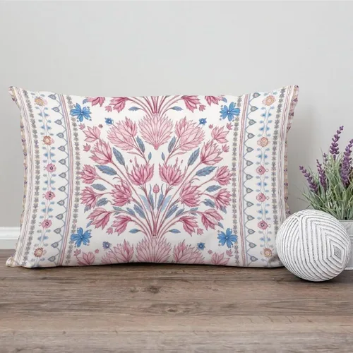 Vista 151 de ArogGeld Funda de cojín con flores verdes y blancas con flores grises y negras y hojas verdes en estilo chinoiserie, funda de almohada cuadrada