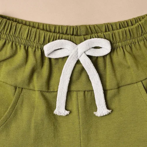 Vista 15 de Ropa para bebé niño pequeño, trajes de verano de manga corta, camiseta de retazos y pantalón con bolsillo, conjunto de 2 piezas, 12 meses a 4 años