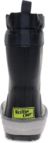 Vista 5 de Western Chief Botas de lluvia impermeables Element para niños y niñas Negro