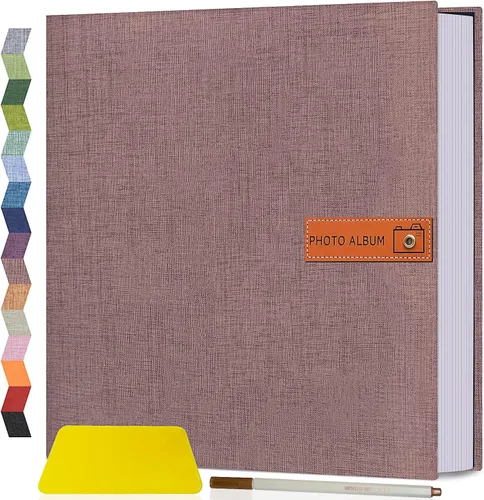 Vista 36 de Popotop Álbum de fotos grande autoadhesivo 4x6 5x7 8x10 Álbum de recortes DIY Libro de imágenes, Regalos para mamá, familia, bebé y boda