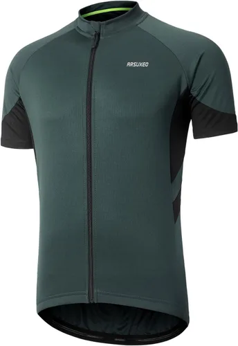 Vista 24 de ARSUXEO Camiseta de ciclismo de manga corta para hombre 636