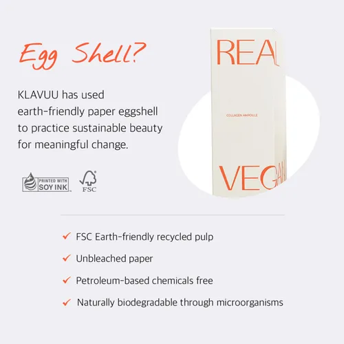 Vista 6 de KLAVUU Ampolla de colágeno vegano real – Mejora la elasticidad de la piel, proporcionando hidratación profunda a la piel seca para un brillo