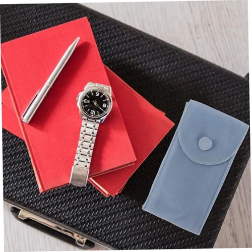 Vista 5 de 3 unids bolsa de terciopelo bolsa de reloj caja de joyería portátil reloj bolsa de viaje organizador de reloj de mano cadena pulsera bolsas