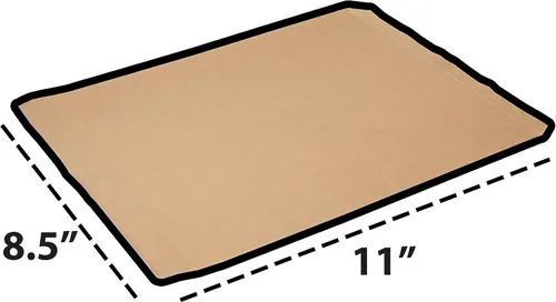 Vista 4 de CuteBox - 100 bolsas de papel de estraza natural (8.5 x 11 pulgadas), sin refuerzo, para compras, venta al por menor, ventas, eventos, recuerdos