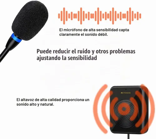 Vista 3 de Retekess TW106 Intercomunicador de ventana, sistema de intercomunicación