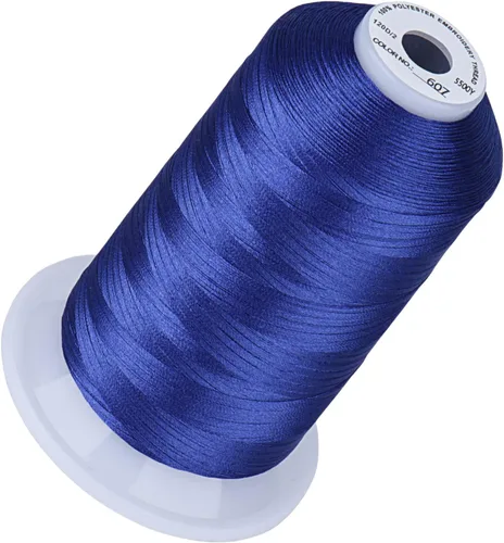 Vista 93 de Simthread 5500 yardas de hilo de bordar, 5000M de alto rendimiento 40WT 100% hilo de poliéster – 170+ colores vívidos, clasificado de alta velocidad