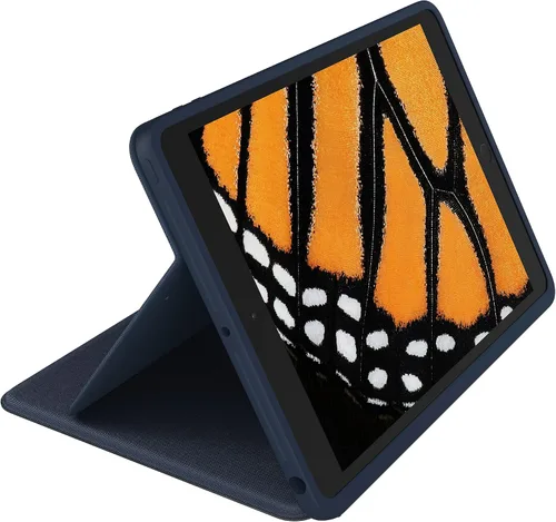 Vista 3 de Logitech Rugged Combo 3 Touch iPad® Funda de teclado con trackpad y conector inteligente para iPad (7ª, 8ª y 9ª generación) para educación - Azul